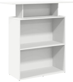 Recepciós pult fehér 100x40x104 cm szerelt fa