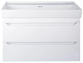 TMP SHARP 100 fali fürdőszobabútor - CeraStyle SHARP - 37600 DUPLA csaplyukas mosdóval - 100 x 48 cm