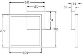 Fabas Luce 3394-23-282 - LED Dimmelhető lámpa BARD 22W/230V 4000K antracit