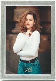 Képkeret, poszter 20x30-as méretben, Aura régi ezüst szín