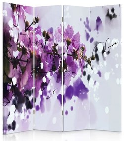 Gario Paraván A lila virágok szépsége Méret: 145 x 170 cm, Kivitelezés: Klasszikus paraván