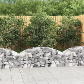 íves horganyzott vas gabion kosár 150x50x40/60 cm