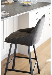 Szürke bárszék szett 2 db-os (ülésmagasság 65 cm) Alison – Rowico