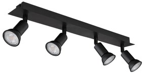 Globo 57998-4 - Spotlámpa DREW 4xGU10/35W/230V fekete