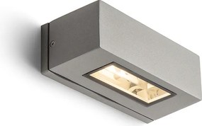 RENDL WOOP fali lámpa ezüstszürke 230V R7s 78mm 12W IP54