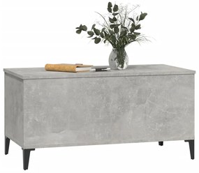 Betonszürke szerelt fa dohányzóasztal 90x44,5x45 cm