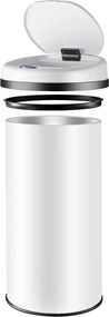 monzana® Érintésmentes szemetes USB-vel 50 l - fehér