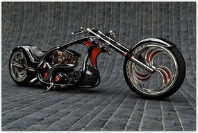 Poszterek 120x80 Chopper Motorkerékpár Motor