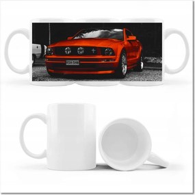Fotó bögre piros Ford Mustang