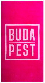 Budapest pink strandtörölköző
