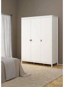 Fehér ruhásszekrény 150x199 cm Madrid – Tvilum