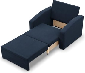 Vertico fekvőfotel, 80 cm széles, fonott, kék