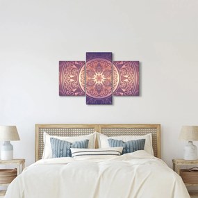 Kép - Mandala lila színátmeneten (90x60 cm)