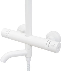 Rea Lungo, zuhanygarnitúra termosztatikus csapteleppel, fehér, REA-P6608