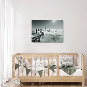Kép - Felhőkarcolók Dubaiban (üvegen) (70x50 cm)