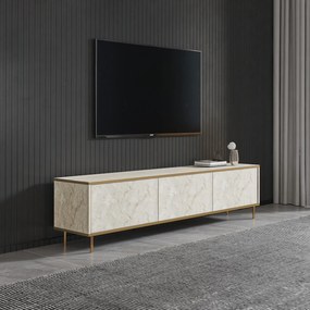 TV szekrény Imaj - Travertine, Gold