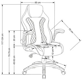 HAME irodai szék fekete/szürke
