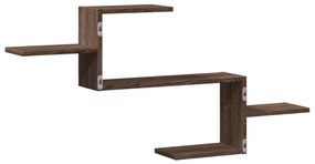barna tölgy színű szerelt fa fali polc 104 x 15 x 49 cm