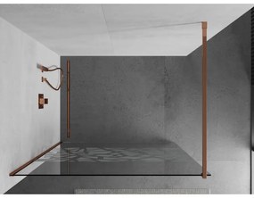 Mexen Kioto zuhanyparaván 70x200 cm 8 mm, rózsaszín arany, fehér mintás, 800-070-101-60-85