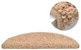 15 db aranyszínű lépcsőszőnyeg 56 x 17 x 3 cm