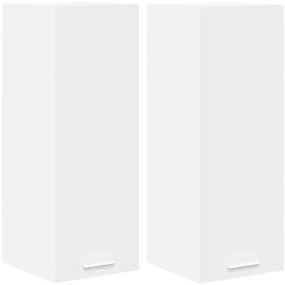 Függő szekrény ajtóval Riga 2 pcs Fehér 30 x 31 x 80 cm Faanyag