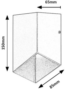 Rabalux 77049 - LED Kültéri fali lámpa TILBURG LED/5W/230V IP54 fekete