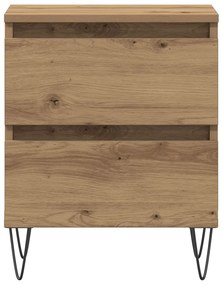 Éjjeli szekrény 2 db Kézműves tölgy 40x35x50 cm Mérnöki fa