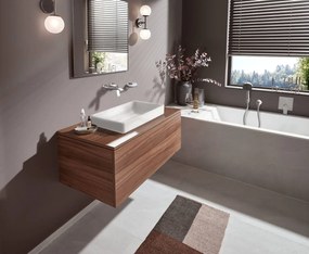 Hansgrohe Vivenis, rejtett mosdócsaptelep, 2 lyukú telepítés, EcoSmart, króm, 75050000