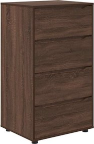 vidaXL Tároló szekrények 2 pcs Barna Tölgy 60 x 48 x 105 cm Faanyag