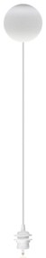 Lámpabúra függeszték Cannonball white Ø 12cm L 2,5 m - UMAGE