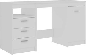 vidaXL fehér szerelt fa íróasztal 140 x 50 x 76 cm