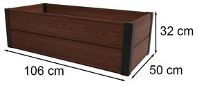 Maple magasított virágágyás