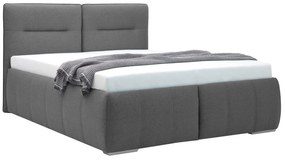 Franciaágy  180 cm Isuna (sötétszürke) (ágyráccsal) (tárolóhellyel). Akció -12%. 1100765