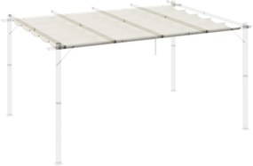 Outsunny Pavilon Napernyő Csere Tető 4 x 3 m - Krém | Aosom