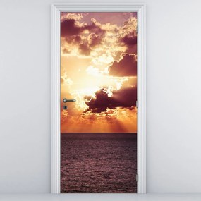 Fotótapéta ajtóra - Nap a felhők mögött (95x205cm)