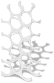 vidaXL ezüstszínű alumínium bortartó állvány 15 palackhoz