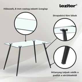 Nash 4+1 étkező garnitúra fehér-szürke