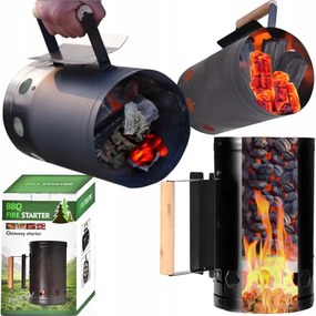 Kémény Begyújtó Szén Brikett Grill Tűz A Kandallóban Kályha Indító