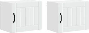 vidaXL Konyhaszekrény 2 pcs Fehér 50 x 31 x 40 cm Faanyag