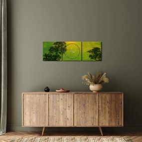 Kép - Imitator of Ralph Albert Blakelock, Moonlight, reprodukciók (órával) (90x30 cm)