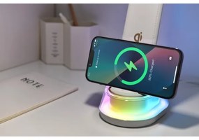 Immax 08973L - CORELLA LED RGB asztali lámpa, 7W, 12V, fekete, dimmelhető