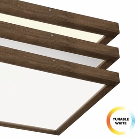 Brilagi-LED állítható fényű WOODY FRAME LED/50W/230V tölgy 60x60 cm IP44 + DO