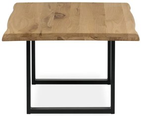 Dohányzóasztal 110x70cm, tömörfa, tölgyfa, KS-F110U DUB