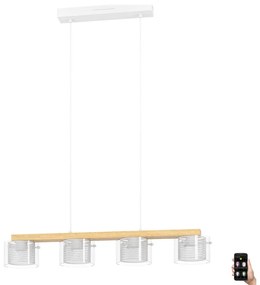 Eglo 900881 - LED RGBW Dimmelhető csillár zsinóron PORTICO-Z 4xLED/3,7W/230V