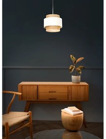 BOHO zsinóros függeszték 1xE27/60W/230V átm. 20 cm krémszínű/juta