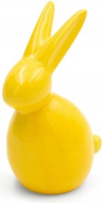 Húsvéti figura 10x7x16 sárga kerámia agyag nyuszi