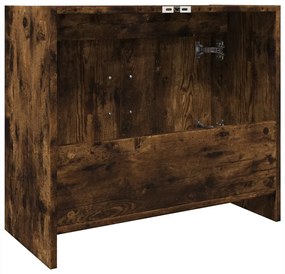 füstös tölgy színű szerelt fa mosdószekrény 63 x 29 x 55 cm