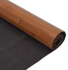 négyszögletű barna bambusz szőnyeg 100 x 300 cm