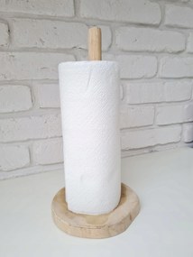 Állvány Papír Törölközőtartó Bronz Természetes Fa Hampton