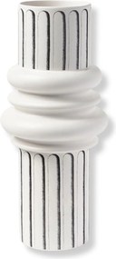 Dekoratív virágváza Dirade Ordini dekoratív kerámia fehér 45x20 cm